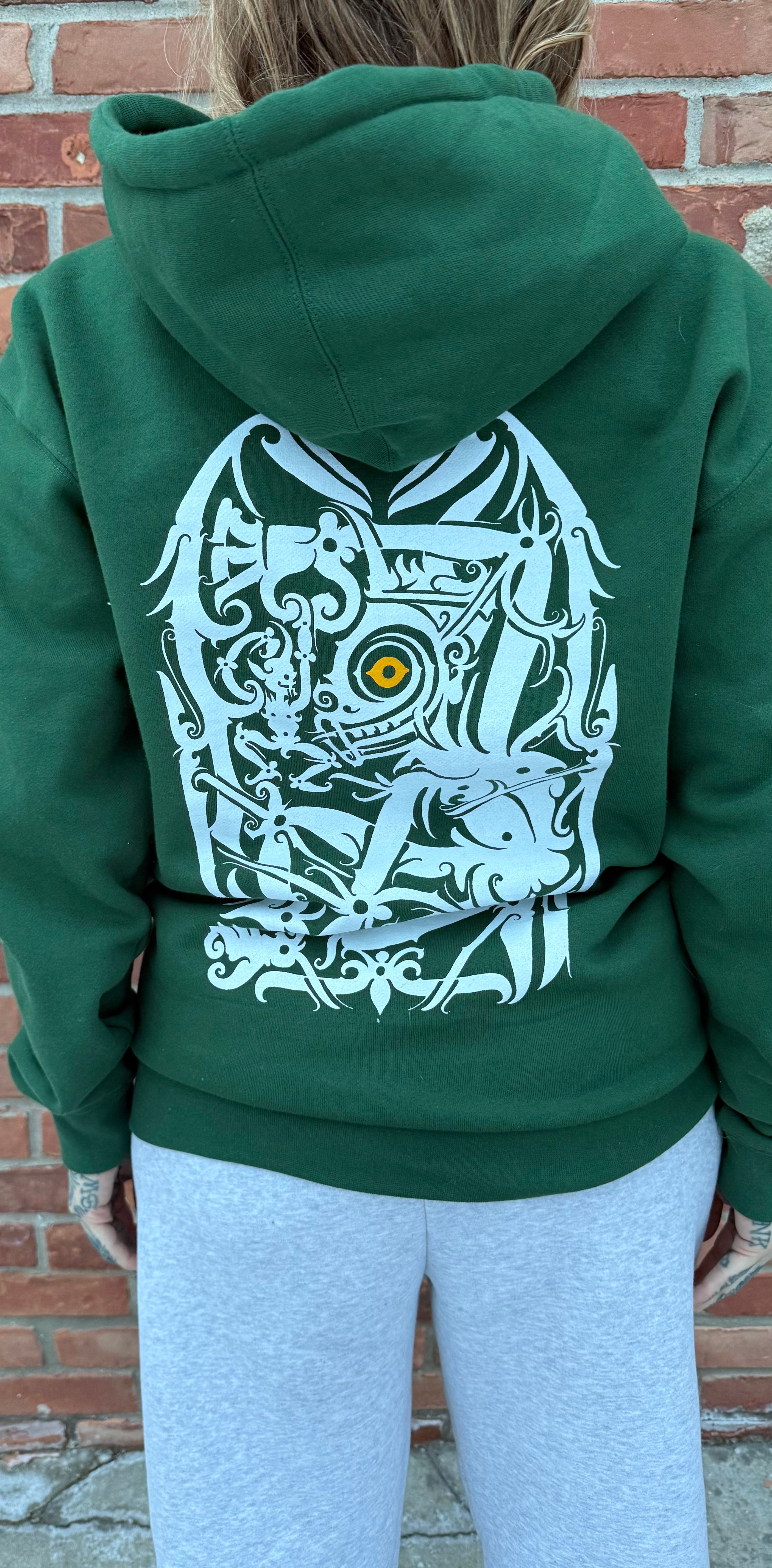 MINDSEYE x JULIAN BAST BORNEO DARK GREEN HEAVYWEIGHT HOODIE