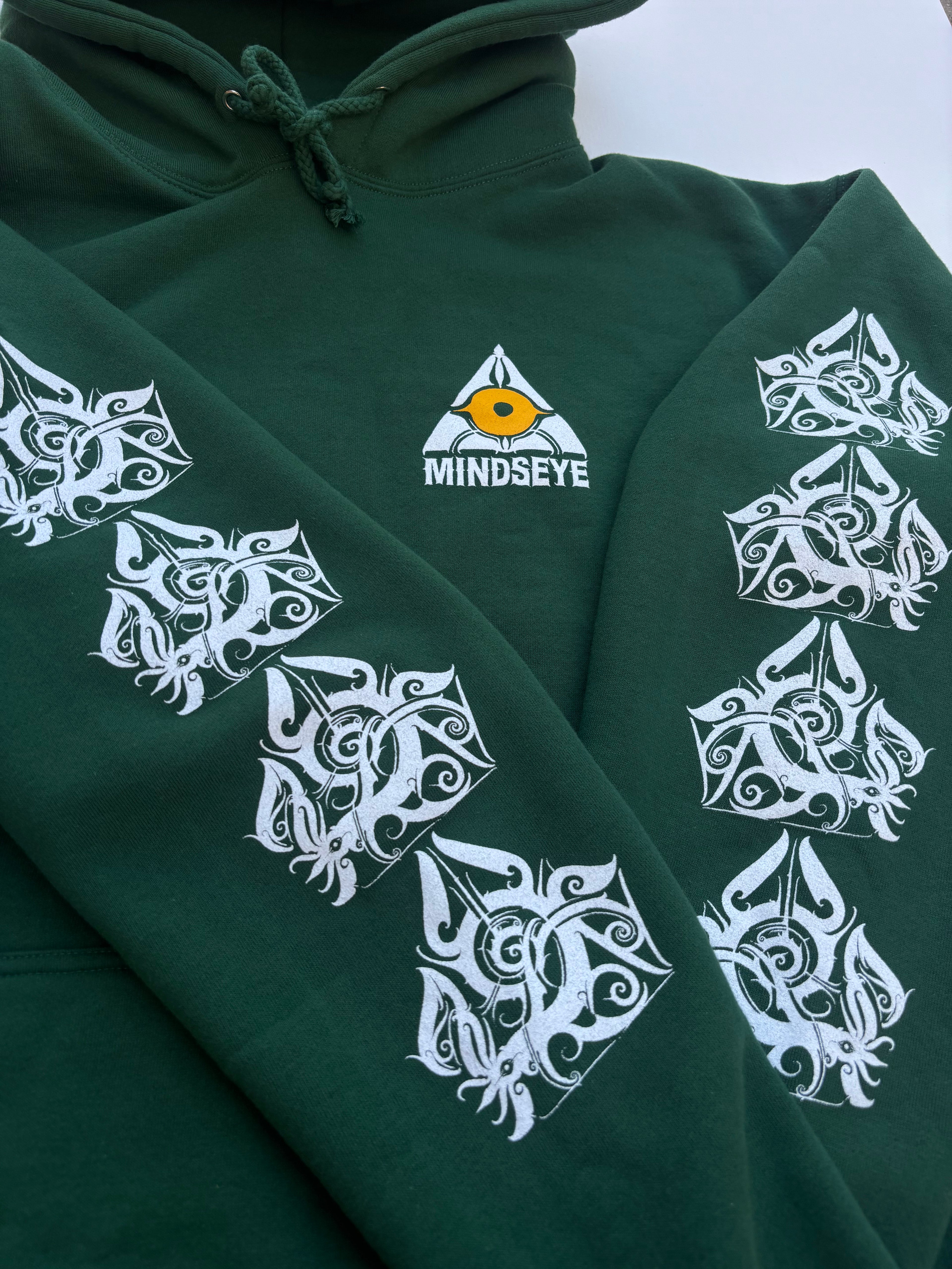 MINDSEYE x JULIAN BAST BORNEO DARK GREEN HEAVYWEIGHT HOODIE