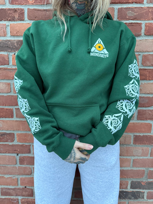 MINDSEYE x JULIAN BAST BORNEO DARK GREEN HEAVYWEIGHT HOODIE
